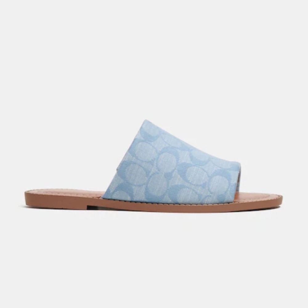 New in Box Coach Hazel Sandal in Signature Chambray size 8 - Picture 6 of 10